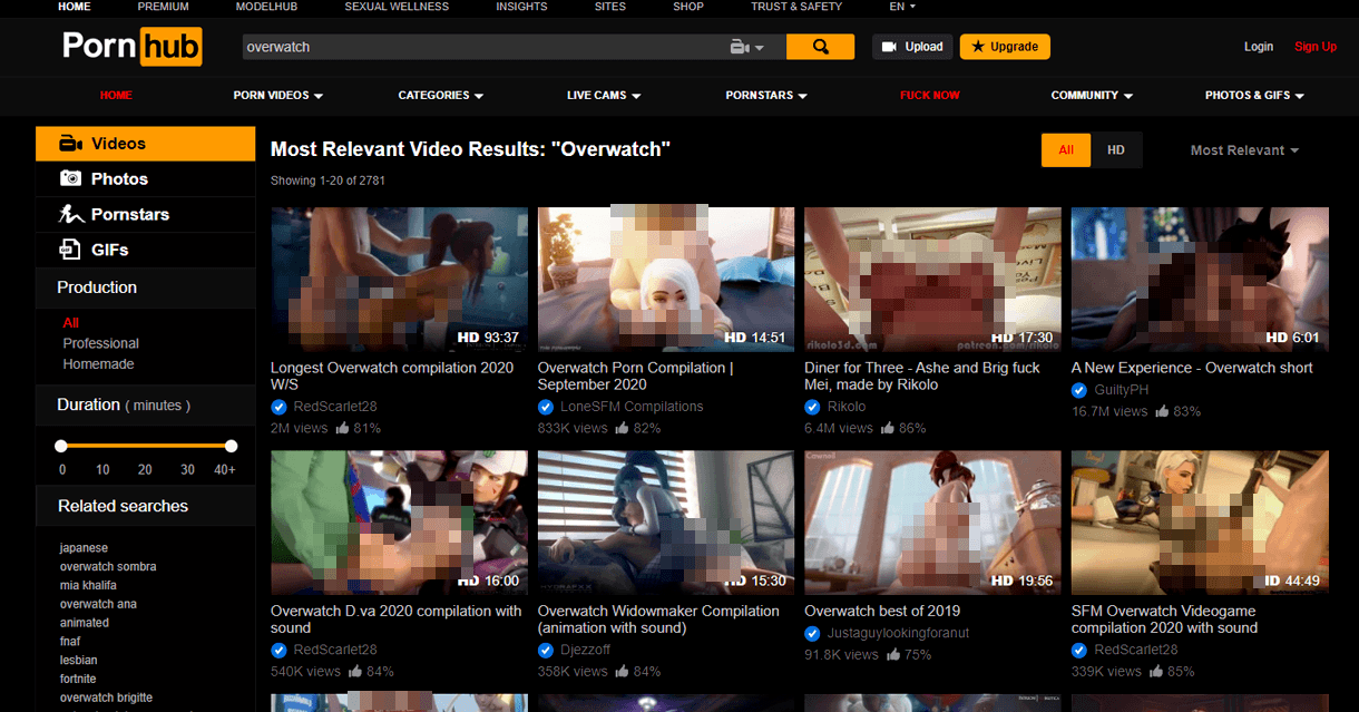 Overwatch Pornhub com blurred tmp